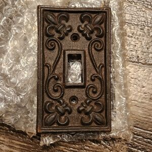 4 Cast Iron Light Switch Cover Fleur De Lis